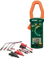 Extech 380976-K Single Phase/Three Phase 1000A AC Power Clamp Meter Kit, 1.6 in. clamp jaw opening and large dual LCD display (9999 count), Measures 1/3-Phase True Power (kW), Apparent Power (kVA), Reactive Power (kVAR), Horsepower (HP), Power Factor, and Phase Angle with Lead/Lag indicator, UPC 793950389775 (380976K 380976 K 380-976K 380-976-K) 