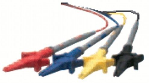 Extech 382000 Voltage Test Leads with Alligator Clips (4 leads) for 382095 & 382096 1000A 3-Phase Power Harmonics Analyzers, UPC 793950820001 (382-000 382 000)