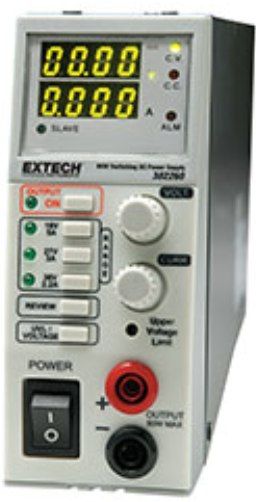 Extech 382260 Switching Mode DC Power Supply 80W, 3-in-1 Power Supply, Basic accuracy +/-1%, Ripple & Noise less than 30mVpp, Line Regulation less than 4mV, Load Regulation less than 20mV, Constant voltage or current, 3 selectable ranges, 4-Digit LED displays, UPC 793950322604 (382-260 382 260)