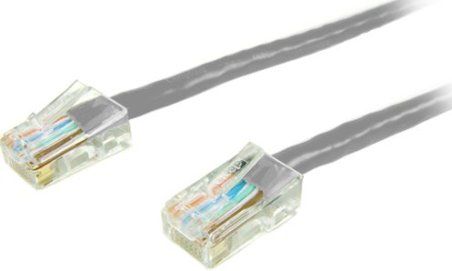 APC American Power Conversion 3827GY-7 CAT 5 UTP 568B Patch Cable, Grey, RJ45 Male To RJ45 Male, 4 Pair, 24 AWG, Stranded, PVC, 7 feet (2.13 meters) Cord Length, UPC 788597002064 (3827GY7 3827GY 7 3827-GY7)