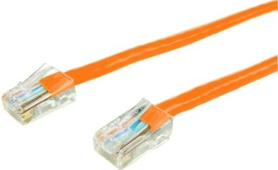 APC American Power Conversion 3827OR-7 CAT 5 UTP 568B Patch Cable, Orange, RJ45 Male To RJ45 Male, 4 Pair, 24 AWG, Stranded, PVC, 1 feet (0.30 meters) Cord Length, UPC 788597026329 (3827OR7 3827OR 7 3827-OR7)