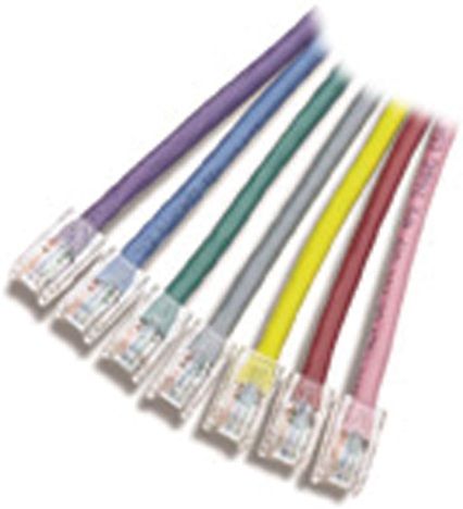 APC American Power Conversion 3827PL5 CAT 5 UTP 568B Patch Cable, Purple; RJ45 Male to RJ45 Male; 4 Pair; 24 AWG; Stranded; PVC; 5 Foot; 0.38 lbs, 0.17 kg Weight; UPC 788597032818 (3827PL 5 3827-PL5 3827 PL5)