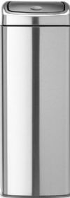 Brabantia 384929 Touch Bin 25 Liter Fingerprint Proof Rectangular, Soft-Touch opening and closing system - easy and light operation, Space efficient - it fits closely to the wall or conveniently in a corner, Removable stainless steel lid unit - bin liners easy to change, Matte Steel, UPC 8710755384929 (384929 BRABANTIA384929 BRABANTIA-384929 BRABANTIA 384929) 