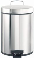 Brabantia 389146 Pedal Bin 5 Litre, Brilliant Steel, Solid metal lid, Strong plastic inner bucket, Robust pedal mechanism and high quality materials, Matching Brabantia bin liners (code B) with sealing tapes available, Sturdy carrying handle, Non-skid base, Plastic floor ring (389-146 389 146) 