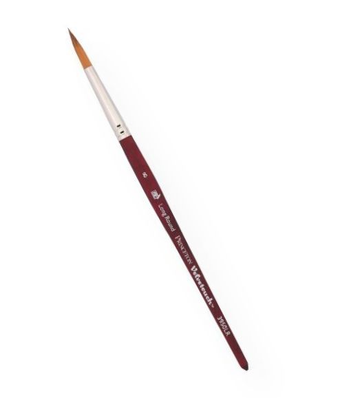 Princeton 3950LR6 Velvetouch Synthetic Mixed Media Long Round 6 Brush; Luxe-blend synthetics for the best performance; Includes Velvetouch handles for ultimate comfort; The multi-filiament blend varies by brush style for maximum performance and excellent color-holding capacity; Precision tapering for fine point and spring; Nickel-plated brass ferule; For oil, acrylic, and watercolor paints; Long Round 6 Brush; UPC 757063395375 (PRINCETON3950LR6 PRINCETON-3950LR6 VELVETOUCH-3950LR6 ARTWORK)