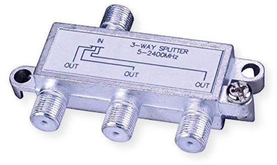 Vanco 3A0002X 4 Way 2.4 GHz Digital Splitter; Ideal for Use with Digital Satellite Systems; 3-Way- 2.4 GHz- 5-2150 MHz; Terminals are Standard F 75 Ohm Connectors; Mounting Tabs and Screws Included; UPC 741835071925 (3A0002X 3A0002-X 3A0002XSPLITTER 3A0002X-SPLITTER 3A0002XVANCO 3A0002X-VANCO) 