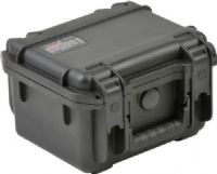 SKB 3I-0907-6B-C Small Mil-Std Waterproof Case 6" Deep, Top Handle Carry/Transport Options, Latch Closure, Polypropylene Materials, Cube/Diced Foam Interior Contents, 4.9" Base Depth, 0.3 ft³ Interior Cubic Volume, Continuous molded-in hinge for added poamrotection, Snap-down rubber over-molded cushion grip handle, Injection molded, ultra high-strength polypropylene copolymer resin case, UPC 789270090750, Black, Cubed Finish (3I-0907-6B-C 3I 0907 6B C 3I09076BC) 
