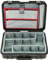 SKB 3i-1813-5DL iSeries 1813-5 Case with Think Tank Photo Dividers & Lid Organizer, Holds 2 Cameras, up to 6 Lenses, & More, Molded outer shell, Polyester, Nylex-wrapped, closed-cell foam and nylon dividers, Metal-reinforced locking loops, Latches Closure,  Top handle Carrying/Transport Options, 1.5"  deep Lid, 3.25" deep Base, 2 Patented trigger latches, 2 Metal reinforced locking loops, 13 Nylon dividers, UPC 789270100114 (3I-1813-5DL 3I 1813 5DL 3I18135DL) 