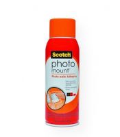 3M 6094 Photo Mount Photo Mount 10.3 oz; A strong, clear, professional-grade adhesive developed especially for mounting photos quickly, easily, and permanently; Also excellent for mounting art prints, maps, illustrations, etc; Photo-safe, pH neutral, non-yellowing, and nonstaining; Recommended mounting surfaces include good quality cardstock board, Plexiglas, plastic, glass, clean metal, and smooth surface foam core; UPC 212003007072 (3M6094 3M-6094 SCOTCH-6094 PHOTO-MOUNT-6094 ADHESIVE OFFICE) 