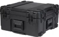 SKB 3R2222-12B-EW Roto-molded Mil-Standard Utility Case with Wheels - Empty, Latch Closure Type, Polythylene Materials, Interior Contents None, 22" L x 22" W x 12" D Interior Dimensions, Airtight and water proof case, Roto-molded for strength and durability, Solid stainless steel latches and hinges, Side Handle, Telescoping Handle, Wheels Carry/Transport Options, UPC 789270222205, Black Finish (3R222212BEW 3R2222-12B-EW 3R2222 12B EW) 