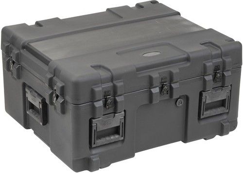 SKB 3R3025-15B-EW Roto-Molded Mil-Standard Utility Case with Empty Interior and wheels, Latch Closure Type, Polythylene Materials, Interior Contents None, Watertight, Side Handle, Telescoping Handle, Wheels Carry/Transport Options, 30