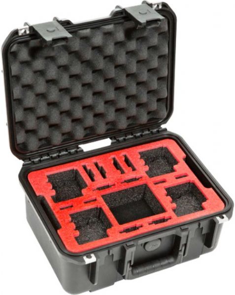 SKB 3i-1309-6GP4 iSeries Waterproof Dual Layer Case for 4 GoPro Cameras, 2 Layers Number of Layers, 1.5