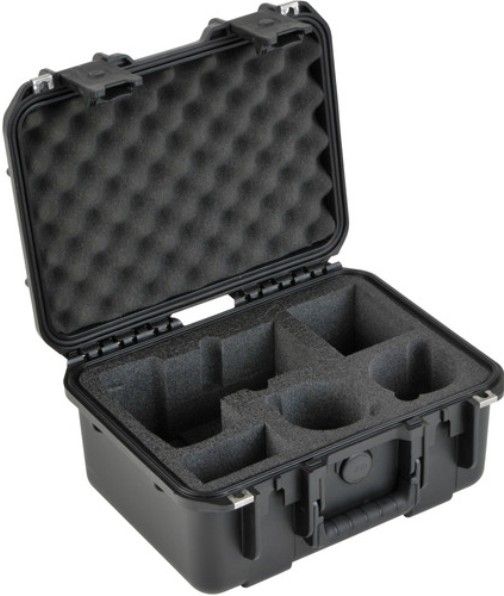 SKB 3i-13096SLR1 iSeries Injection Molded Waterproof Case I for DSLR Cameras and Accessories, Fits DSLR with 70-200mm f/2.8 Attached, Two Extra Lens Slots, Accessory Pocket, Gasketed, Waterproof, Airtight, Automatic Pressure Equalization Value, UV, Solvent, Corosion, Fungus-Resistant, Injection-Molded Polypropylene Resin, Trigger Release Latch System, Accepts User-Supplied Lock, UPC 789270995130 (3i-13096SLR1 3I13096SLR1 3I 13096SLR1)
