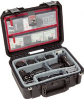 SKB 3i-1510-6DL iSeries 1510-6 Case with Think Tank-Designed Photo Dividers & Lid Organizer, 15 x 10.5 x 6"  Interior Dimensions, Watertight, Dustproof Molded Outer Shell, Padded Insert & Touch-Fastening Dividers, Holds 2 Cameras, up to 4 Lenses & More, Top-Loading iPad/Laptop Pocket, Latch Closure & Metal Locking Loops, Automatic Equalization Valve, Clear-Mesh Pockets under Lid & Organizer, Large Top Handle, Black Finish, UPC 789270999039 (3I15106DL 3I 1510 6DL 3I-1510-6DL) 