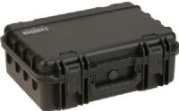 SKB 3i-1711-6B-C Small Military-Standard Waterproof Case 6" Deep - With Cubed Foam, 1.75" Lid Depth, 4.25" Base Depth, 0.68 cu ft Interior Cu. Volume, 210 deg. F Max. Temperature, Trigger release latch system, Molded-in hinge for added protection, Snap-down rubber over-molded cushion grip handle, UPC 789270171138, Black Finish (3I17116BC 3I-1711-6B-C 3I 1711 6B C) 
