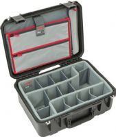 SKB 3i-1813-7DL iSeries 1813-7 Case with Think Tank Photo Dividers & Lid Organizer, 19.8" x 15.5" x 7.9" Exterior Dimensions, 18.5" x 13" x 7" Interior Dimensions, Polypropylene Materials, Watertight, Dustproof Molded Outer Shell, Padded Insert & Touch-Fastening Dividers, Holds 2 Cameras, up to 7 Lenses & More, Top-Loading iPad/Laptop Pocket, Latch Closure & Metal Locking Loops, Automatic Equalization Valve, UPC 789270100121 (3I-1813-7DL 3I 1813 7DL 3I18137DL) 