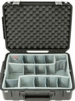 SKB 3i-2015-7DT iSeries Case with 9x Think Tank Designed Video Dividers and Lid Foam, Black, 2" deep Lid, 5.50" Base deep, Watertight, Dustproof Molded Outer Shell, Padded Insert & Touch-Fastening Dividers, Holds 2 Cameras, up to 7 Lenses & More, Latch Closure & Metal Locking Loops, Automatic Equalization Valve, Convoluted Foam under Lid, Large Top & Side Handles, UPC 789270100176 (3I-2015-7DT 3I 2015 7DT 3I20157DT) 