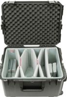 SKB 3i-2217-12DT iSeries 2217-12 Case with Think Tank Video Dividers & Lid Foam, 2" Lid Depth, 10.75" Base Depth, 4 Patented trigger latches, 4 Metal reinforced locking loops, 4 Nylex-wrapped heavy duty hinged dividers, 6 Nylex-wrapped closed cell foam pads, 1 Nylex-wrapped heavy duty divider, Watertight/dustproof injection molded outer shell, Pull handle & wheels, UPC 789270100268 (3I-2217-12DT 3I 2217 12DT 3I221712DT) 
