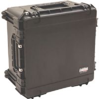 SKB 3i-2424-14BC iSeries Waterproof Utility Case with Cubed Foam Interior, Polypropylene copolymer resin Material, 2" Lid Depth, 12" Base Depth, Interior Contents Cube/Diced Foam, 24" L x 24" W x 14" D Interior Dimensions, Built-in pull-handle, Trigger release latch system, Molded-in hinges for added protection, In-line skate style wheels for easy transport, UPC 789270995949, Black Finish (3I242414BC 3I-2424-14BC 3I 2424 14BC) 