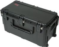 SKB 3i-2914-15BC iSeries 2914-15 Waterproof Case - with Cubed Foam, 2" Lid Depth, 10" Base Depth, Interior Contents Cube/Diced Foam, Ergonomic tow handle, 12" front carry handle, 29" L x 14" W x 15" D Interior Dimensions, Trigger release latch system, Molded-in hinge for added protection, Two skate style wheels for easy transport, Industrial strength injection molded pull handle, Snap-down rubber over-molded cushion grip end handles, UPC 789270998575, Black Finish (3I291415BC 3I 2914 15BC 3I 291 