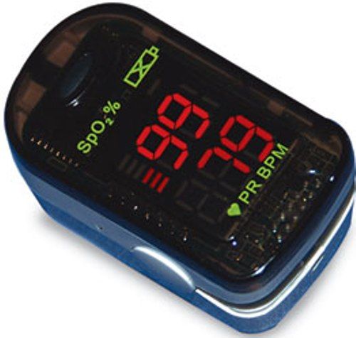 Mabis 40-800-000 Standard Pulse Oximeter, Small and lightweight, Digital LED display, 2 display modes, Display SpO2, PR, Pulse bar, Low power consumption, Auto power off, Battery low indicator, Accommodates finger sizes from pediatric to adult, Includes 2 AAA batteries, Patient Range: Adult & Pediatric, Dimensions: 58 x 32 x 34mm (40-800-000 40800000 40800-000 40-800000 40 800 000)