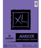 Canson 400023336 XL 9" x 12" Marker Pad (Fold Over); Semi-transparent, bright white marker paper; Alcohol and solvent markers won't bleed through; 18 lb/70g; Acid-free; 100-sheet, fold over bound pad; 9" x 12"; Shipping Weight 0.5 lb; Shipping Dimensions 12.00 x 9.00 x 0.5 in; EAN 3148950040831 (CANSON400023336 CANSON-400023336 XL-400023336 DRAWING) 