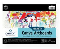Canson 400061737 Plein Air 9" x 12" Plein Air Canva-Paper Artboard Pad (Glue Bound); The perfect option for any fine artist looking to get outside! Each pad has a foldover heavyweight cover and contains 10 rigid artboards that are laminated to high quality Canson art canva-papers; 9" x 12"; Shipping Weight 2.17 lb; Shipping Dimensions 12.01 x 9.06 x 0.72 in; EAN 3148950105363 (CANSON400061737 CANSON-400061737 PLEIN-AIR-400061737  PAINTING) 