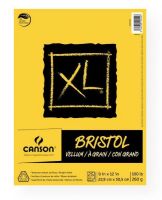 Canson 400061838 XL 9" x 12" Vellum Bristol Pad (Fold Over); Bright white bristol stock; The vellum (textured) surface is ideal for dry media such as pencil, charcoal, and pastel; Fold over bound pad; 25-sheets; 100 lb/260g; Acid-free; Shipping Weight 1.2 lb; Shipping Dimensions 12.01 x 9.06 x 0.39 in; EAN 3148950105547 (CANSON400061838 CANSON-400061838 XL-400061838 ARTWORK) 