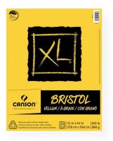 Canson 400061839 XL 11" x 14" Vellum Bristol Pad (Fold Over); Bright white bristol stock; The vellum (textured) surface is ideal for dry media such as pencil, charcoal, and pastel; Fold over bound pad; 25-sheets; 100 lb/260g; Acid-free; 11" x 14"; Shipping Weight 1.74 lb; Shipping Dimensions 13.98 x 11.02 x 0.39 in; EAN 3148950105578 (CANSON400061839 CANSON-400061839 XL-400061839 ARTWORK) 