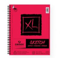 Canson 400061860 XL 9" x 12" Sketch Pad (Side Wire); Sketch paper with a medium tooth surface; Manufactured with a surface sizing that allows the paper to be erased cleanly; 50 lb/74g; Acid-free; 100 sheets; Side wire bound 9" x 12"; Shipping Weight 1.5 lb; Shipping Dimensions 12.01 x 10.24 x 0.79 in; EAN 3148950105660 (CANSON400061860 CANSON-400061860 XL-400061860 ARTWORK) 