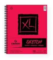 Canson 400077359 XL 11" x 14" Sketch Pad (Side Wire); Sketch paper with a medium tooth surface; Manufactured with a surface sizing that allows the paper to be erased cleanly; 50 lb/74g; Acid-free; 100 sheets; Side wire bound 11" x 14"; Shipping Weight 4.24 lb; Shipping Dimensions 11.02 x 14.17 x 0.52 in; EAN 3148950116741 (CANSON400077359 CANSON-400077359 XL-400077359 ARTWORK) 