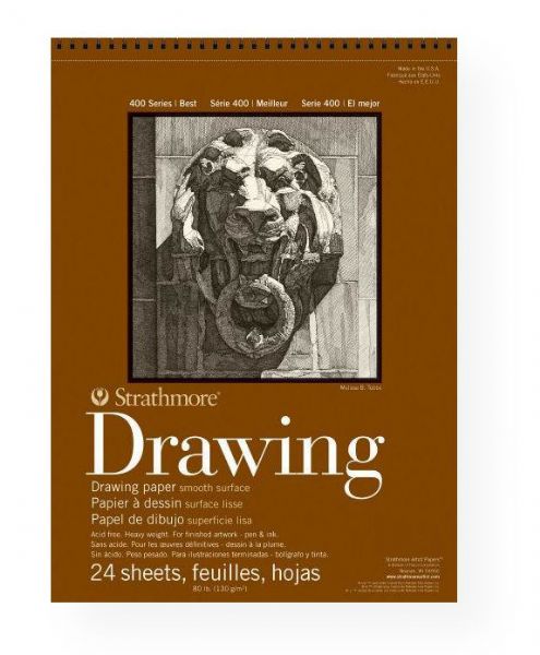 Strathmore 400-104 Series 400 Smooth Surface Wire Bound Drawing Pad 9