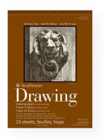 Strathmore 400-107 Series 400 Smooth Surface Wire Bound Drawing Pad 14" x 17"; One of the most versatile sheets offered by Strathmore, this cream colored drawing paper is ideal for sketching and finished work; Medium surface readily accepts pencil, charcoal, and sketching sticks; Also good for soft pastel, oil pastel, marker, pen and ink; UPC 012017441141 (STRATHMORE400107 STRATHMORE-400107 400-SERIES-400-107 STRATHMORE/400107 400107 ARTWORK) 