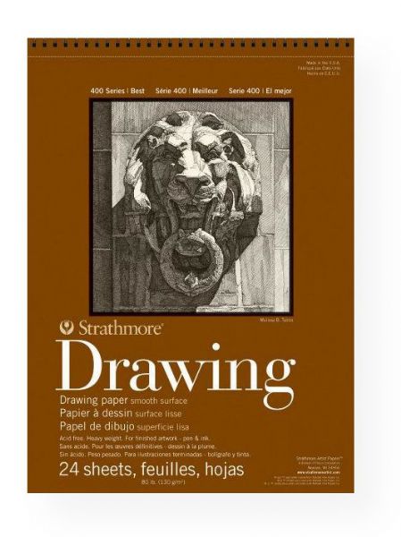 Strathmore 400-107 Series 400 Smooth Surface Wire Bound Drawing Pad 14
