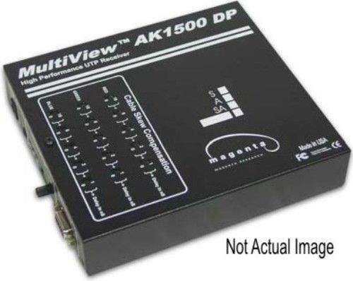 Magenta Research 4003094-01 MultiView AK1000A Dual Port Receiver, Highest-resolution video reproduction at distances to an industry-leading 1000 feet (305 meters) of cable, Dedicated Cat5 cable operates outside existing IT networks, ESD (electrostatic discharge) protection on all I/O circuits (400309401 4003094 AK-1000A AK1000 AK 1000A)