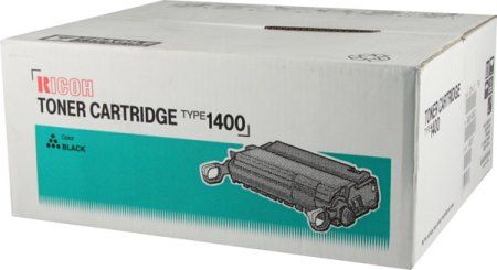 Ricoh 400397 Black Toner Cartridge Type 1400 for use with Aficio AP1400 and AP1600 Printers, Up to 8000 standard page yield @ 5% coverage; New Genuine Original OEM Ricoh Brand, UPC 026649003974 (40-0397 400-397 4003-97) 