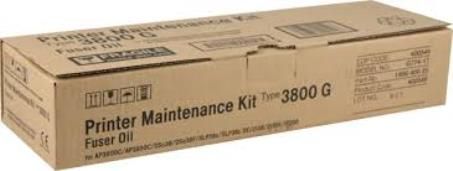 Ricoh 400549 Fuser Oil Maintenance Kit for use with Aficio AP3800C and AP3850C Laser Printers, Up to 20000 standard page yield @ 5% coverage, New Genuine Original OEM Ricoh Brand, UPC 026649005497 (40-0549 400-549 4005-49) 