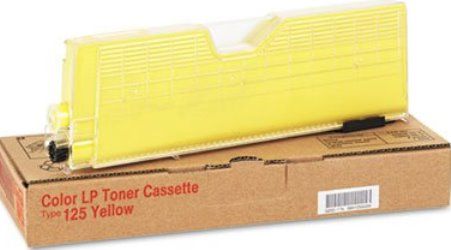 Ricoh 400981 Yellow Toner Cartridge Type 125 for use with Ricoh Aficio CL2000, CL2000N, CL3000 and CL3000 Laser Printers, Estimated Yield 5000 pages @ 5% average area coverage, New Genuine Original OEM Ricoh Brand, UPC 026649009815 (40-0981 400-981 4009-81)