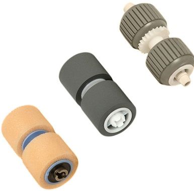 Canon 4009B001AA Exchange Roller Kit; For use with Canon DR-9050, DR-7550, DR-6050 Scanners; 250000 Pages Lifespan; Kit Includes 1 Pickup Roller, 1 Feed Roller, 1 Separation Roller; Dimensions 8