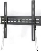 Level Mount 400F Ultra Slim Flat Fixed Panel Mount Fits Flat Panel TV’s 10-40” and up to 200 Lbs., For Indoor/Outdoor use, UL Listed/Approved, Only .5” from the wall, Built-in Bubble Level, Stud Finder & all Hardware included, Fixed Position, Extension Arms included, 2 piece design, Matte Black Powder-Coat Finish, Mounts to Wood, Concrete or Metal, UPC 785014013962 (40-0F 400-F) 