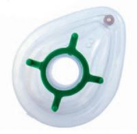 SunMed 4-0110-03 Soft Disposable Face Mask, Clear Disp Small Adult, Green, Box 30 units, Disposable & latex free, Inflatable cuff ensures patient comfort, Reduces wasted anesthetic gas pollution (4011003 4 0110 03) 