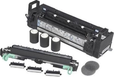 Ricoh 402321 Maintenance Kit for use with Aficio CL4000DN, SP C400DN and SP C410DN Laser Printers; Up to 100000 standard page yield @ 5% coverage; Includes (1) Fuser Unit, (1) Transfer Roller & (3) Paper Feed Roller, (3) Separation Pads, (2) Dustproof Filters & Instruction Booklet; New Genuine Original OEM Ricoh Brand, UPC 026649023217 (40-2321 402-321 4023-21) 