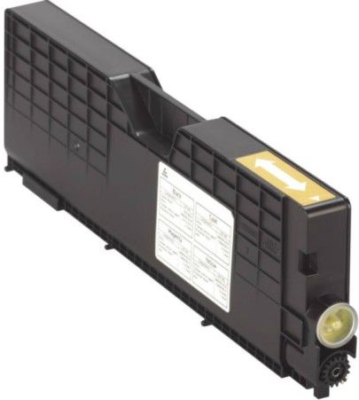 Ricoh 402555 Yellow Toner Cartridge for use with Aficio CL3500 CL3500dn CL3500N, Gestetner C7521dn C7521n, Lanier LP221C LP222cn and Savin CLP22 Laser Printers; Up to 6000 standard page yield @ 5% coverage; New Genuine Original OEM Ricoh Brand, UPC 026649024474 (40-2555 402-555 4025-55) 
