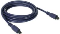 Cables To Go 40390 Velocity Toslink 3.3 Ft (1 Meters) Optical Digital Cable, Blue; Supports optical digital audio; Low loss PMMA Poly (methyl methacrylate) core ensures low distortion; Included end cap protects the conductor from dust, dirt and other material; Weight 0.190 Lbs; UPC 757120403906 (40-390 403-90) 