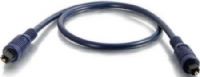 Cables To Go 40391 Velocity Toslink 6.6 Ft (2 Meters) Optical Digital Cable, Blue; Supports optical digital audio; Low loss PMMA Poly (methyl methacrylate) core ensures low distortion; Included end cap protects the conductor from dust, dirt and other material; Weight 0.260 Lbs; UPC 757120403913 (40-391 403-91) 