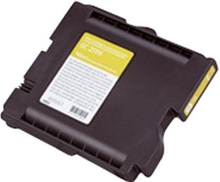 Ricoh 405691 Yellow Inkjet Cartridge for use with Aficio GXE2600, GXE3300N, GXE3350N and GXE7700N Printers; Up to 1920 standard page yield @ 5% coverage; New Genuine Original OEM Ricoh Brand, UPC 026649056918 (40-5691 405-691 4056-91) 