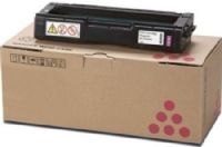 Ricoh 406346 Magenta Toner Cartridge for use with Aficio SP C231N, SP C231SF, SP C232DN, SP C232SF, SP C310, SP C311N, SP C312DN, SP C320DN, SP C242DN and SP C242SF Printers; Up to 2500 standard page yield @ 5% coverage; New Genuine Original OEM Ricoh Brand, UPC 026649063466 (40-6346 406-346 4063-46)  