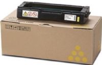 Ricoh 406347 Yellow Toner Cartridge for use with Aficio SP C231N, SP C231SF, SP C232DN, SP C232SF, SP C310, SP C311N, SP C312DN, SP C320DN, SP C242DN and SP C242SF Printers; Up to 2500 standard page yield @ 5% coverage; New Genuine Original OEM Ricoh Brand, UPC 026649063473 (40-6347 406-347 4063-47)  