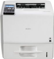 Ricoh 406722 Aficio SP 5200DN Black & White Laser Printer; 4-line LCD control panel and 12-key alphanumeric keypad; 47-ppm Print Speed (Letter); First Print Speed 7.5 seconds or less; Warm-Up Time 20 seconds or less; Print Resolution 300 x 300 dpi, 600 x 600 dpi, 1200 x 600 dpi; Standard Paper Supply 550-sheet Tray + 100-sheet Bypass; UPC 026649067228 (40-6722 406-722 4067-22 SP5200DN SP-5200DN)  