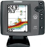 Humminbird 4067401 model 747c Color Fish Finder, 5" Diagonal Display Size, 320V x 240H Display Matrix,256 Color TFT, Sunlight Viewable  Display Type, 500 Watts Power Output, 4000 Watts Power Output, 83/200kHz  Operating Frequency, 1500 ft Depth Capability, 2 1/2 Inches Target Separation, Tilt & swivel quick disconnect mount system or optional in-dash mount (4067401 406-7401 406 7401 747c) 